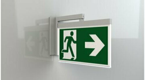 RP-Technik Rettungszeichenleuchte 3h, Wireless, weiß AXRA403WL