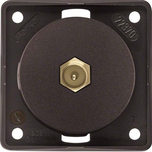 Berker Antennen Verbinderdose TV Berker B.Mobilbraun 945812501