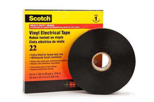 3M Deutschland PVC Elektro-Isolierband 19 mm x 33 m, Vynil Scotch 22 19x33