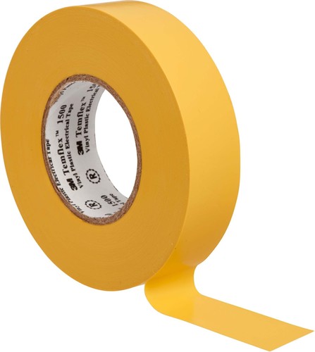 3M Deutschland Vinyl Elektro-Isolierband 19 mm x 25 m, gelb TemFlex 1500 19x25ge