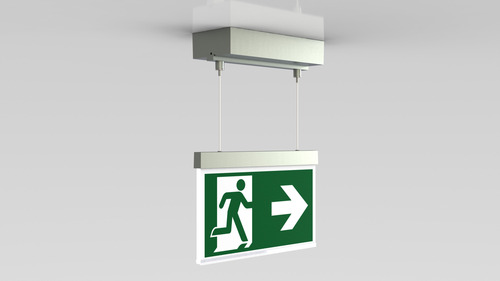 RP-Technik Rettungszeichenleuchte EB 1h, WL, edelst. AMDC401WL-E