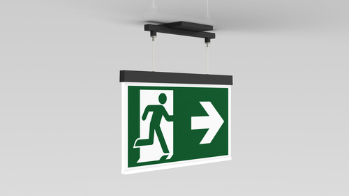 RP-Technik Rettungszeichenleuchte EB 8h, WL, anthr. AMEC408WL-AZ