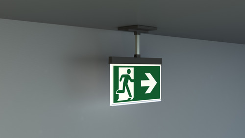 RP-Technik Rettungszeichenleuchte EB 3h, WL, anthr. AMEP403WL-AZ