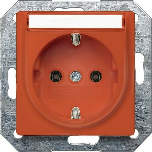 Siemens Dig.Industr. i-syst SCHUKO Beschriftf. orange 5UB1538