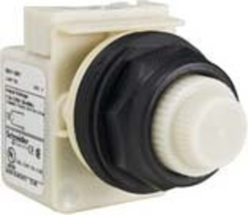Schneider Electric Leuchtmelder, achteckig 30 weiß, m. Glühlampe 9001SKP7W31