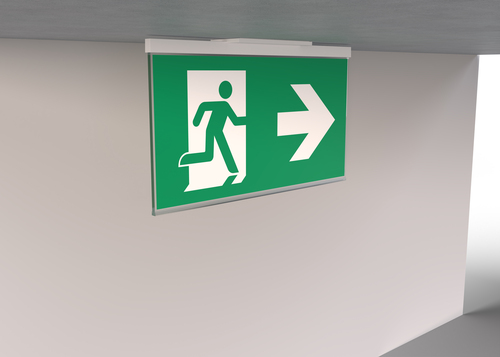 RP-Technik LED-Rettungszeichenleuchte EB 1h, Wireless AGC401WL