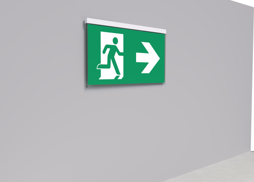 RP-Technik LED-Rettungszeichenleuchte EB 1h, Wireless AGR401WL