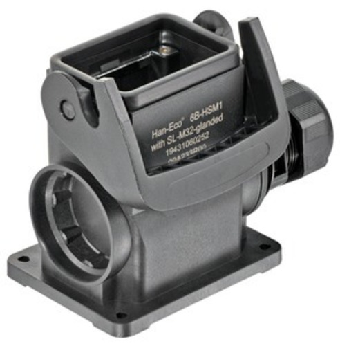 Harting Sockelgehäuse, mit integ. Kabelverschr. 19431060252 Harting Sockelgehäuse, mit integ. Kabelverschr. 19431060252