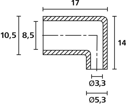 HellermannTyton Winkeltülle HV4821-PVC-NA-N1