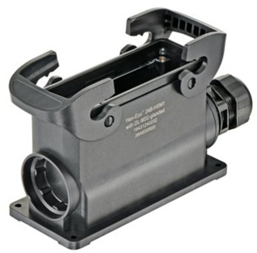 Harting Sockelgehäuse, mit integ. Kabelverschr. 19431240232