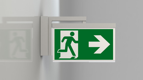 RP-Technik LED-Rettungszeichenleuchte EB 1h, SC AXWA401SC