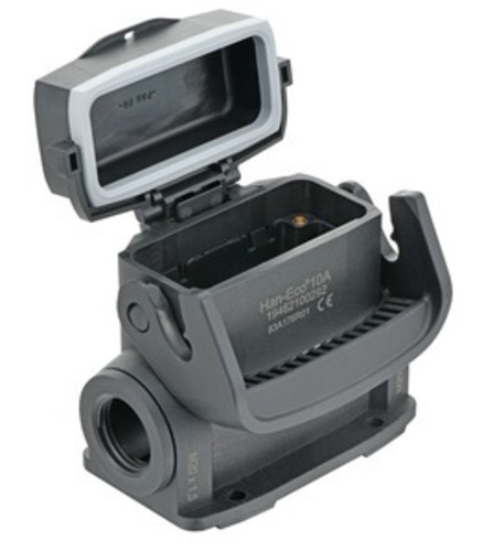 Harting Sockelgehäuse, mit Kunststoffkappe 19462100292 Harting Sockelgehäuse, mit Kunststoffkappe 19462100292