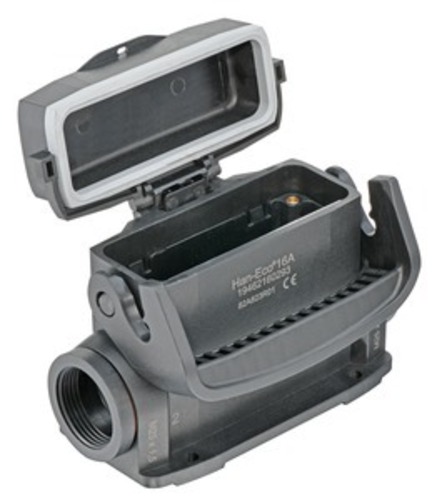 Harting Sockelgehäuse, mit Kunststoffkappe 19462160293 Harting Sockelgehäuse, mit Kunststoffkappe 19462160293