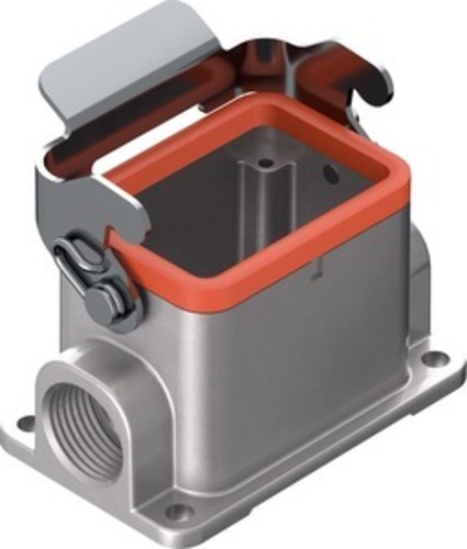 Harting Sockelgehäuse, Baugröße: 6 B niedrige Bauform 19628061291 Harting Sockelgehäuse, Baugröße: 6 B niedrige Bauform 19628061291