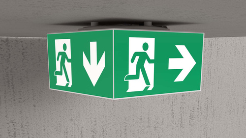 RP-Technik LED-Rettungszeichenleuchte EB 1h, SC WHGD411SC