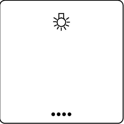 Siemens Dig.Industr. Wippe m.Fenster, Licht Delta Style, bsw/msi 5TG7166