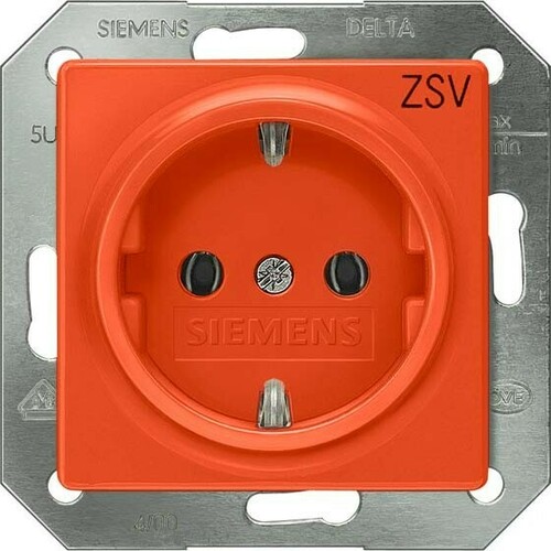 Siemens Dig.Industr. i-syst SCHUKO orange Bedruckung "ZSV" 5UB1911