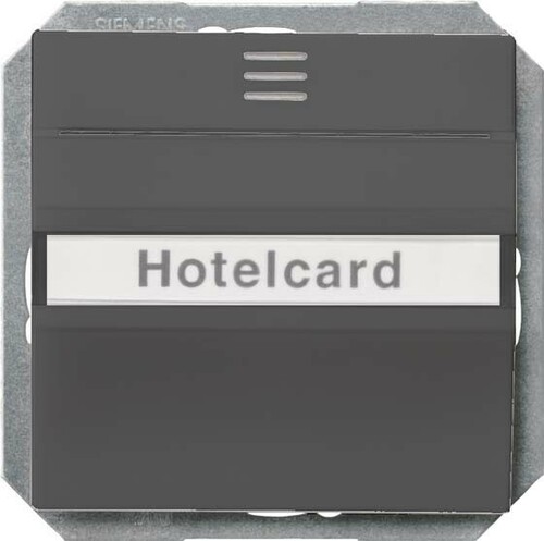 Siemens Dig.Industr. i-system Hotelcard carbon Fenster u. Schriftf. 5TG4822