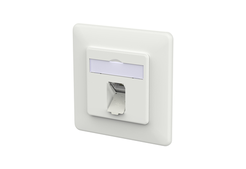 Metz Connect RJ45 Anschlussdose LSA++ verkehrsweiß 130E371027-I Metz Connect RJ45 Anschlussdose LSA++ verkehrsweiß 130E371027-I