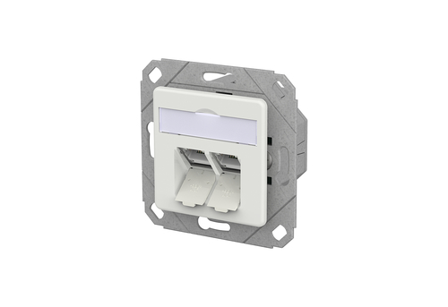 Metz Connect RJ45 Anschlussdose LSA++ UPk verkehrsweiß 130E381127-I Metz Connect RJ45 Anschlussdose LSA++ UPk verkehrsweiß 130E381127-I