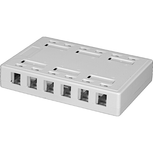 Excel Networking Keystone AP-Gehäuse leer 12 Port weiß 100-021-12P Excel Networking Keystone AP-Gehäuse leer 12 Port weiß 100-021-12P