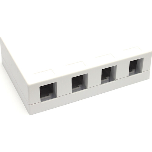 Excel Networking Keystone AP-Gehäuse leer 4 Port weiß 100-021-4P Excel Networking Keystone AP-Gehäuse leer 4 Port weiß 100-021-4P