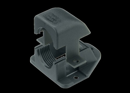 Murrplastik Kunststoff-Flanschwinkel grau KFW M25x1,5