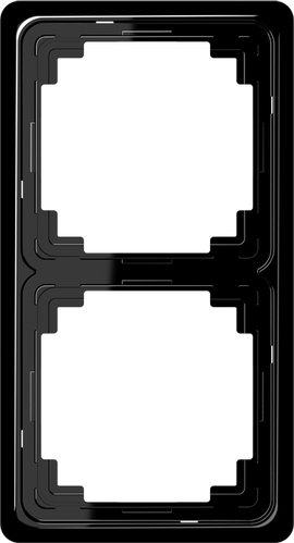 Jung Rahmen 2-fach schwarz waage/senkrecht CDP 582 SW