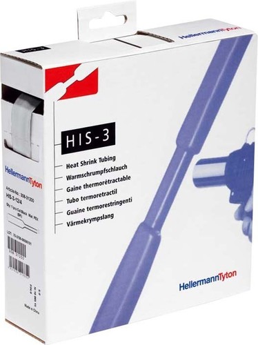 HellermannTyton Schrumpfschlauch HIS-3-12/4-POX-CL