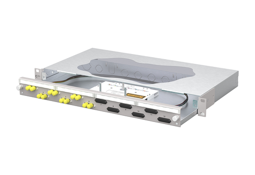 Metz Connect Patchfeld splice 6xST-D OM3 grau 150465D106-F Metz Connect Patchfeld splice 6xST-D OM3 grau 150465D106-F