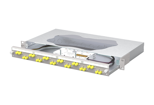 Metz Connect Patchfeld splice 12xST-D OM3 grau 150465D112-F Metz Connect Patchfeld splice 12xST-D OM3 grau 150465D112-F