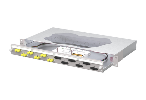 Metz Connect Patchfeld splice 6xST-D OM4 grau 150467D106-F Metz Connect Patchfeld splice 6xST-D OM4 grau 150467D106-F