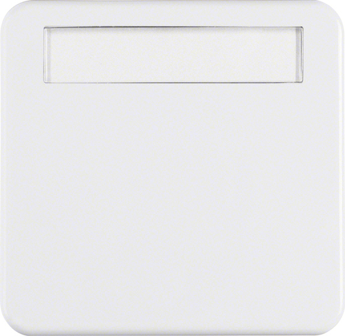 Berker Wippe polarweiß glänzend m.Beschriftungsfeld 162909