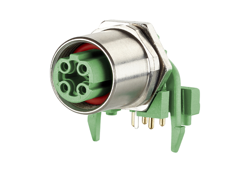 Metz Connect Leiterplattenbuchse M12 D-kodiert4-polig MMT471A115-0001