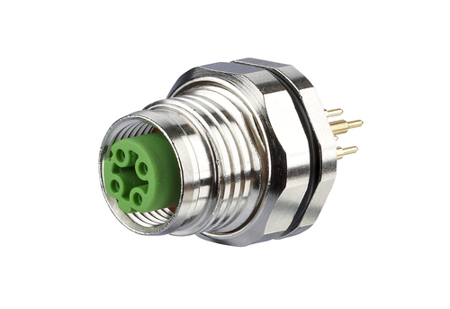 Metz Connect Leiterplattenbuchse M12 D-kodiert4-polig MMW370A1A1