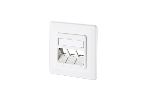 Metz Connect Modul Anschlussdose UP 3 Port unbestückt 1309161027-E