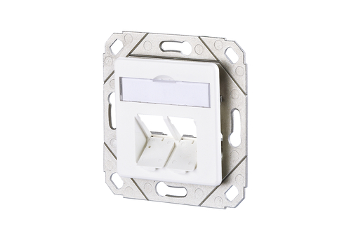 Metz Connect Keystone Anschlussdose UPk 2 Port unbestückt 130B20D21127KE