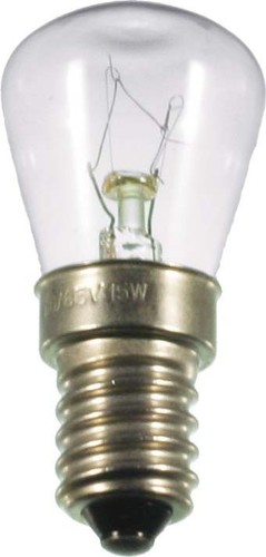 Scharnberger+Hasenbein Birnenlampe 26x57mm 12V/15W E14 klar 40098