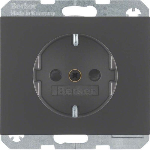 Berker SCHUKO-Steckdose anthrazit matt, lack 47357006