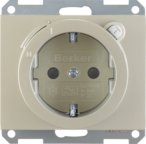 Berker SCHUKO-Steckdose mit FI 47087004