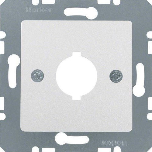 Berker Zentralplatte 18,8 mm aluminium matt 14311404