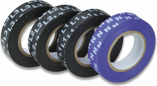 Cimco Kennz.-Isolierband 15x10 schwarz L2 160202