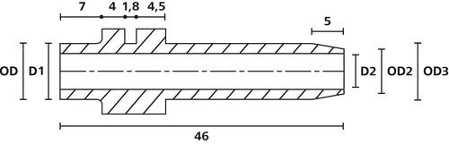 HellermannTyton Schnurschutztülle schwarz H 321-PVC-BK