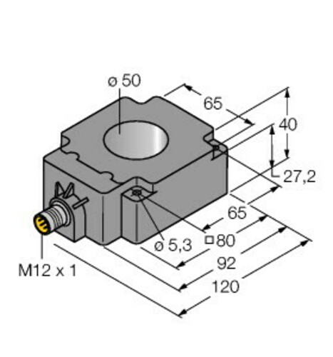 Turck Sensor induktiv BI50R-Q80 #1534609