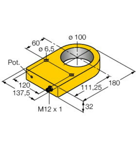 Turck Sensor induktiv NI100R-S3 #1534610