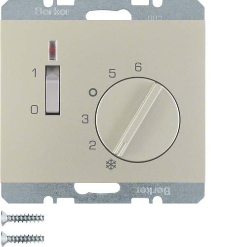 Berker Raumtemperaturregler 24 V mit Öffner, Zentrals 20317104