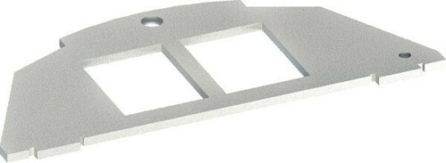 Tehalit Montageplatte Typ01 Keyst. 19,3x14,8 zweifach BSM012