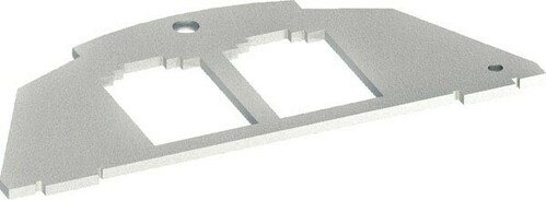 Tehalit Montageplatte Typ03 BTR 19,5x14,85 zweifach BSM032