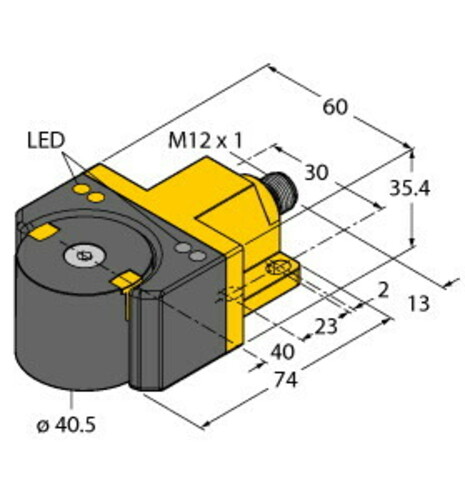 Turck Sensor induktiv RI360P1-D #1590867