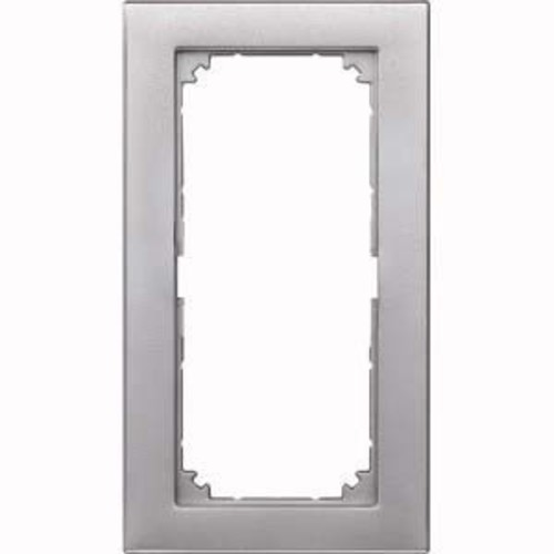 Merten Rahmen 2-fach aluminium ohne Mittelsteg 488860